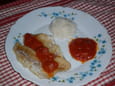 Cabillaud � la sauce tomates �pic�e et anis�e