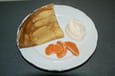 Cr�pes � la mousse de cl�mentine