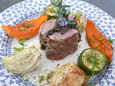 Filet mignon aux l�gumes et fruits d hiver