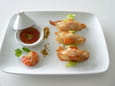 Baluchons de crevettes au petit taro