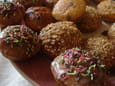 Muffins amandes et gla�age pralin�