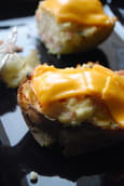 Twice baked potatoes au bacon