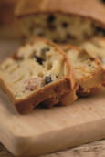 Cake au jambon cru et Valen�ay AOP