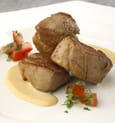 Noisettes de porc et cr�me de Neufch�tel AOP