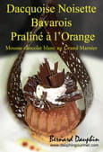 Dacquoise � la noisette et bavarois praline-orange