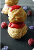 Religieuse framboise violette