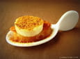 Cuill�res pommes, boudin blanc pan� pain d �pices