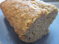 G�teau noisette, compote de pommes