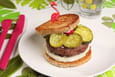 Hamburger de courgettes au gorgonzola