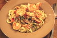 Tagliatelles piquantes aux scampis grill�s