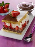 Mille-feuille choco-fraises