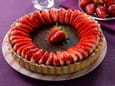 Tarte chocolat-fraises