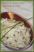Risotto aux herbes fra�ches et fromage de ch�vre