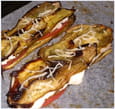 Millefeuilles d aubergines grill�es aux fromages