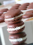 Macarons chocolat Yuzu