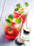 Punch froid au melon et � la menthe