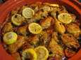 Tajine de poulet aux citrons confits et abricots