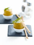 Pommes de terre � la coque, cr�me de ciboulette et gressins
