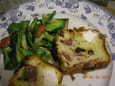 Cake magret canard, fromage de ch�vre