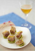 Bouch�es de thon mi-cuit en marinade de cidre et s�same
