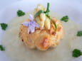 Petits flans de saumon aux asperges