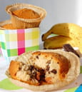 Muffins banane, amande et p�pites de chocolat