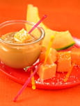 Melon philibon � la confiture de lait et noix de coco