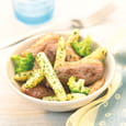 Wok de magret de canard fermier et asperges des Landes