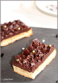 Tarte gourmande amande tonka chocolat