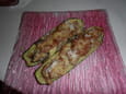 Courgettes farcies aux champignons et au parmesan
