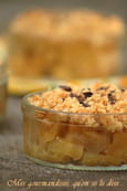 Crumble exotique (ananas-coco).