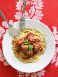 Spaghettis aux boulettes de viande