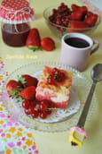 Creamcheese strawberry brownie