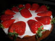 G�teau portugais aux fraises pour f�te des m�res