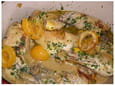 Tajine poulet, abricots, citron confit et amandes