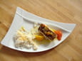 Pav� de cabillaud aux agrumes, riz basmati anis�