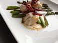 Saint Jacques, asperges, chorizo �mulsion parmesan