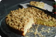 G�teau crumble fraises-rhubarbe
