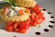 Sabl� breton au gingembre et tartare de fraises 