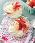 Fontainebleau aux fraises et sirop de citronnelle