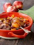 Coq au vin et aux nectarines de nos R�gions