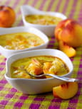 Cr�mes br�l�es aux nectarines blanches 