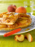 Tarte Tatin aux p�ches blanches 