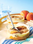 Tiramisu aux p�ches et vin de Banyuls 