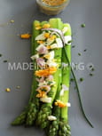 Asperges vertes, oeuf et vinaigrette