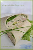 Wraps, ricotta, thon, curry