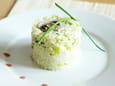 Riz saut� aux poireaux et aux champignons