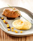 Filet d�agneau et sa pur�e de ma�s 