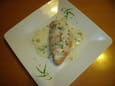 Escalope � la sauce blanche
