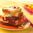 Cake aux tomates s�ch�es, mozzarella et chorizo